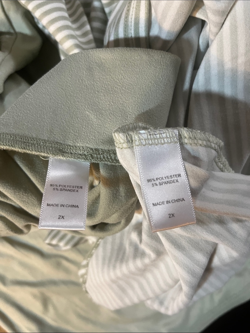 Koolaburra by Ugg Striped Short Sleeve Top and Cream Wide Leg Pants Set - Picture 11 of 11